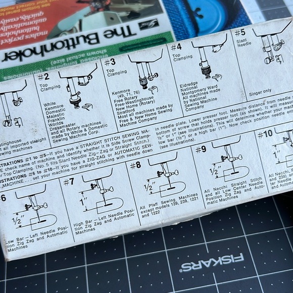 Buttonholer Sewing attachment automatic stitch #7 - Picture 8 of 12